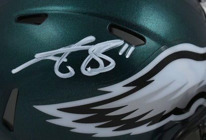 A.J. Brown Autographed Philadelphia Eagles White Speed Mini Helmet