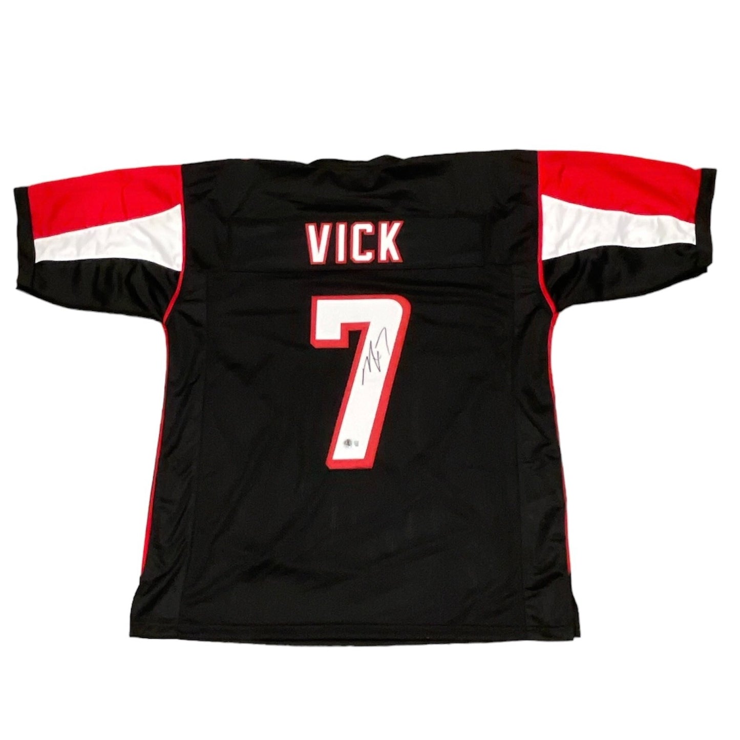 Michael Vick Signed Atlanta Falcons Custom Jersey (Beckett COA)