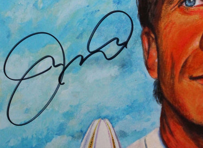 Joe Montana Signed San Francisco 49ers 16x20 Painted Portrait Photo