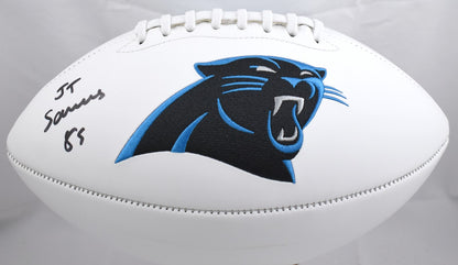 Ja'Tavion Sanders Autographed Carolina Panthers Logo Football