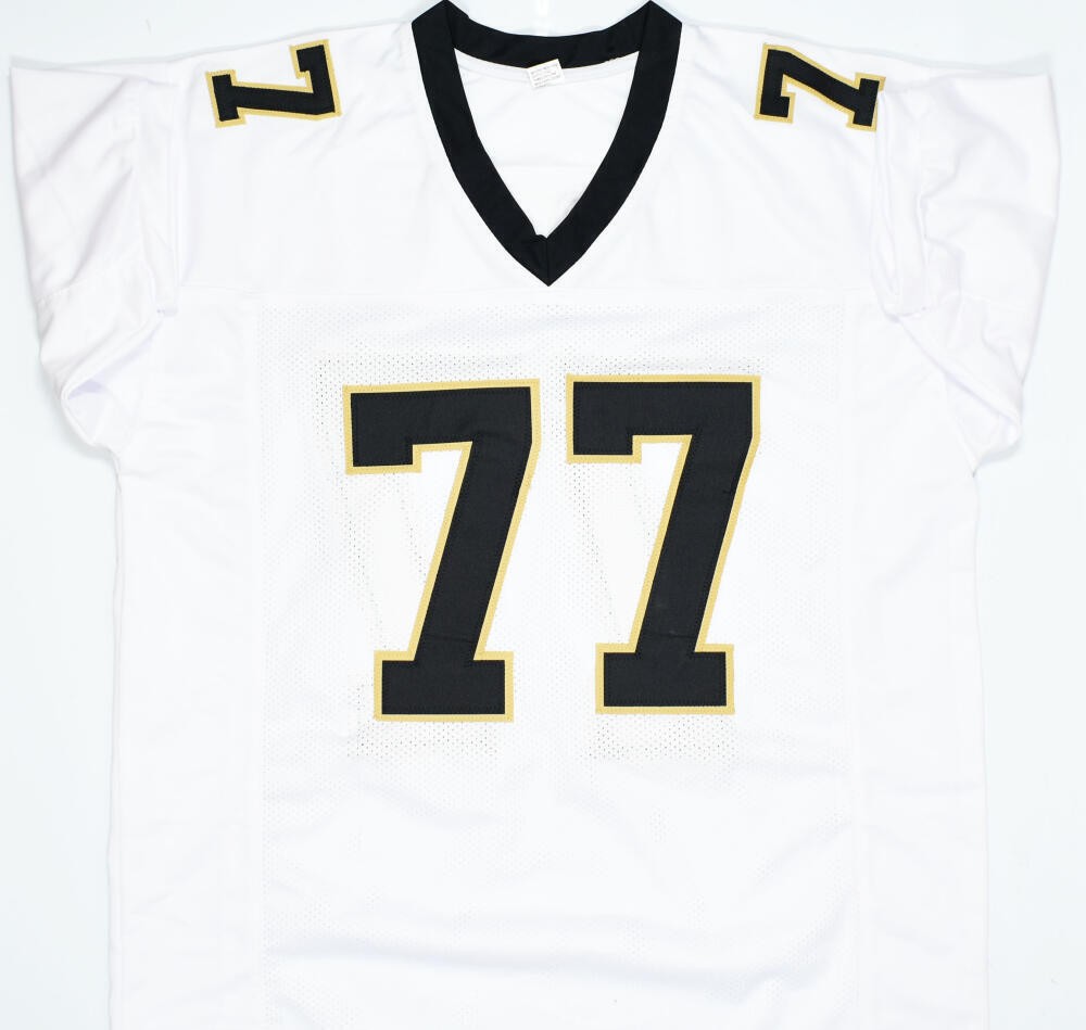 Willie Roaf Signed New Orleans Saints Custom White Jersey HOF Inscription