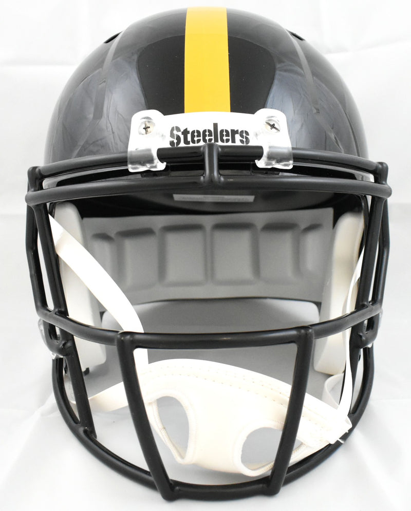 T.J. Watt Signed Pittsburgh Steelers White Full Size Speed Helmet