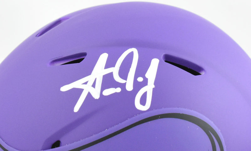 Aaron Jones Autographed Minnesota Vikings Rave Speed Mini Helmet