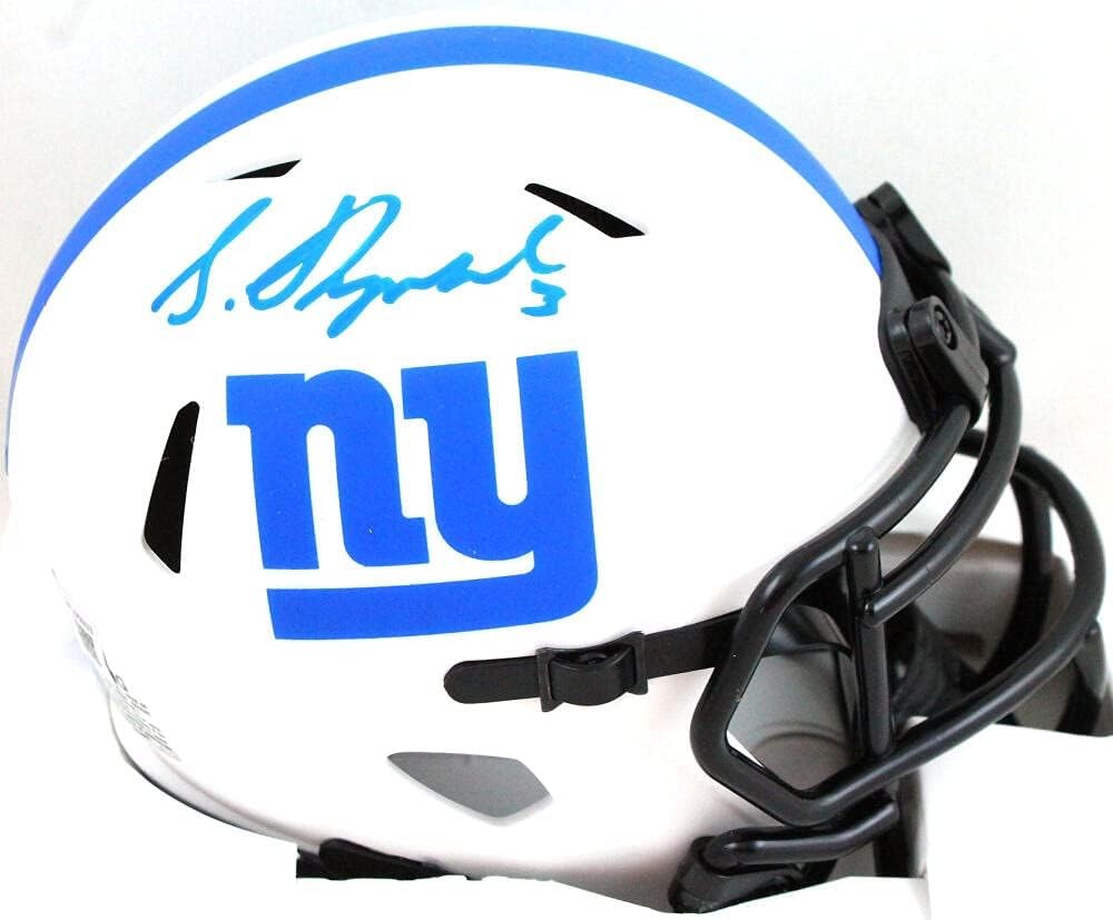 Sterling Shepard Signed New York Giants Lunar Speed Mini Helmet