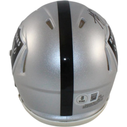 Ashton Jeanty Autographed Las Vegas Raiders Mini Helmet (BAS Witnessed)