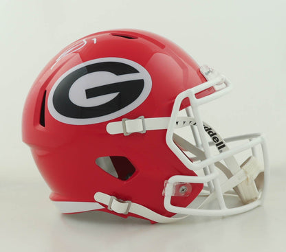 George Pickens Autographed Georgia Bulldogs Full Size Helmet
