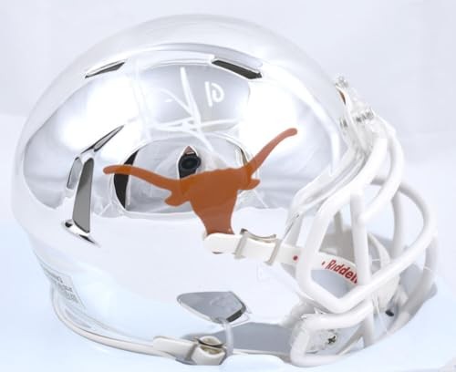 Vince Young Signed Texas Longhorns Chrome Speed Mini Helmet