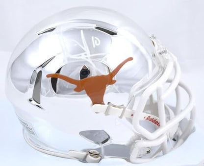 Vince Young Signed Texas Longhorns Chrome Speed Mini Helmet