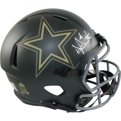 Dak Prescott Dallas Cowboys Autographed 2025 Salute to Service Full Size Helmet