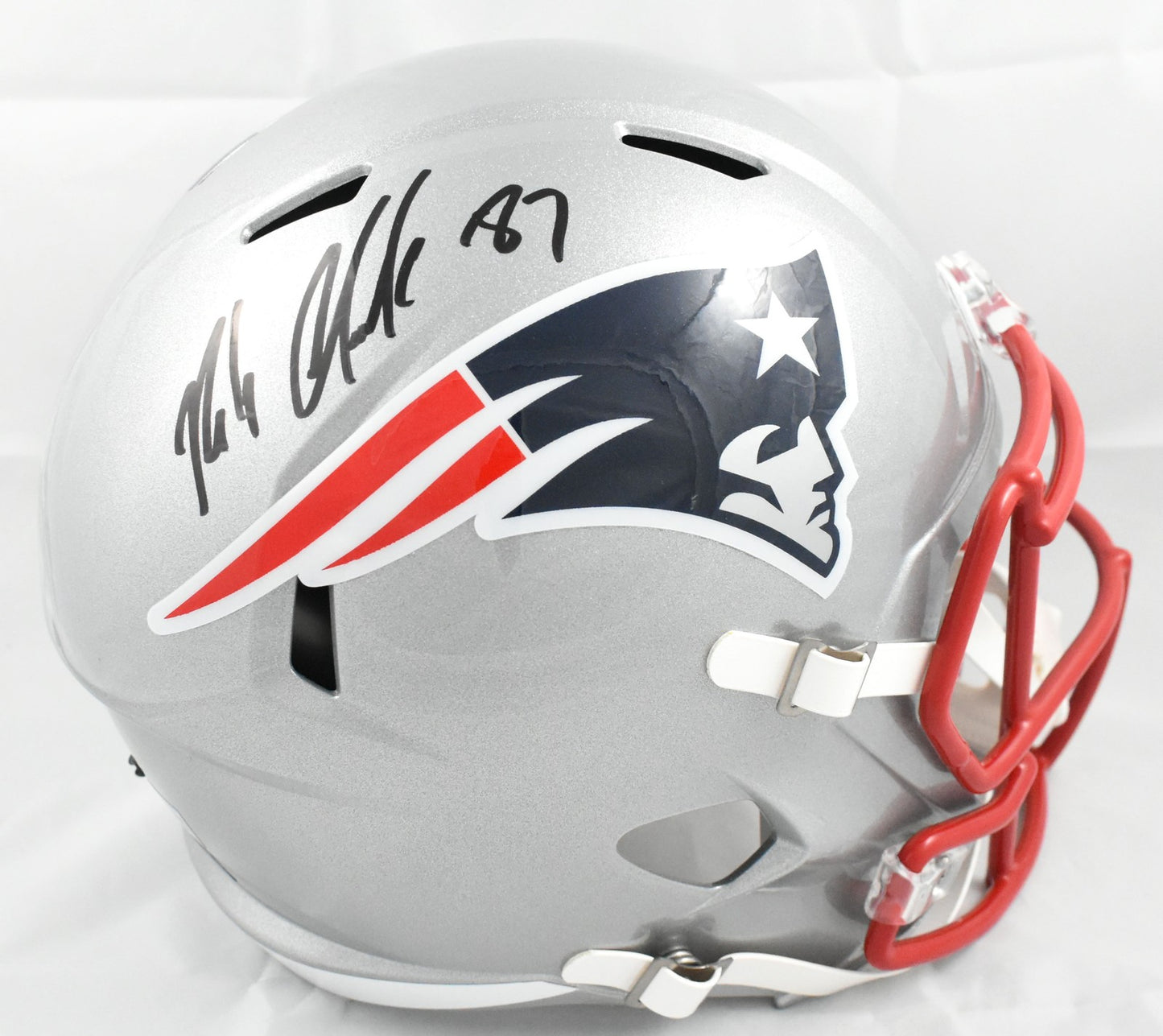 Rob Gronkowski Autographed New England Patriots Full Size Speed Helmet