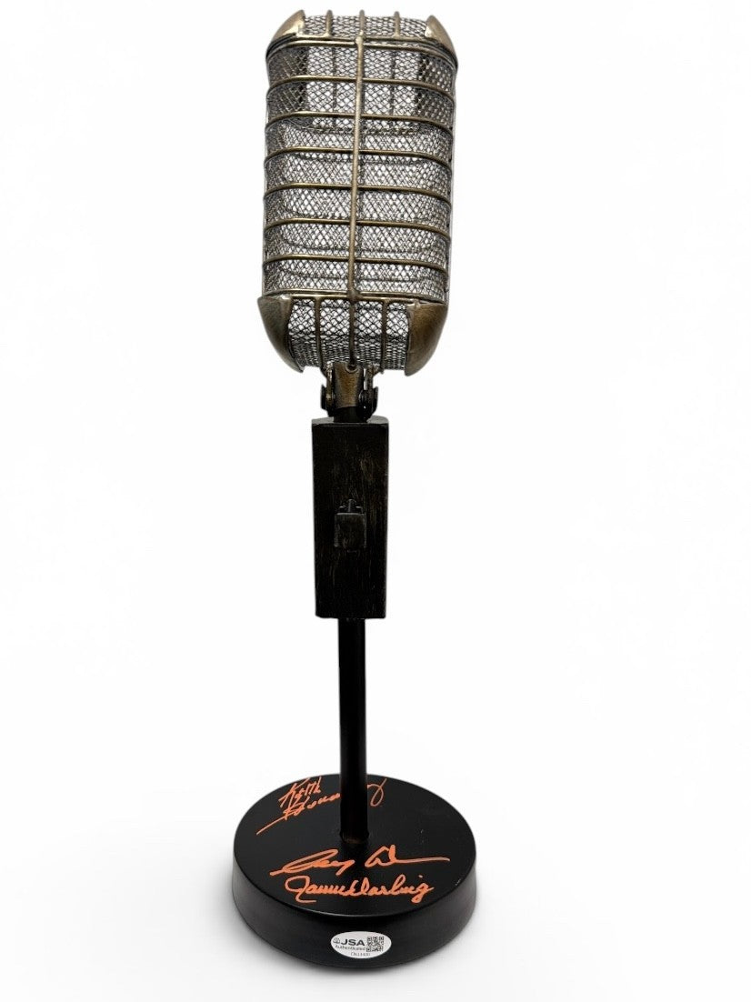 Gary Cohen, Keith Hernandez & Ron Darling Signed New York Mets Microphone