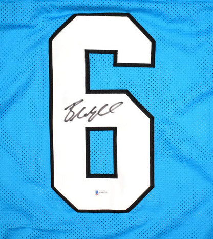 Baker Mayfield Signed Carolina Panthers Custom Blue Jersey