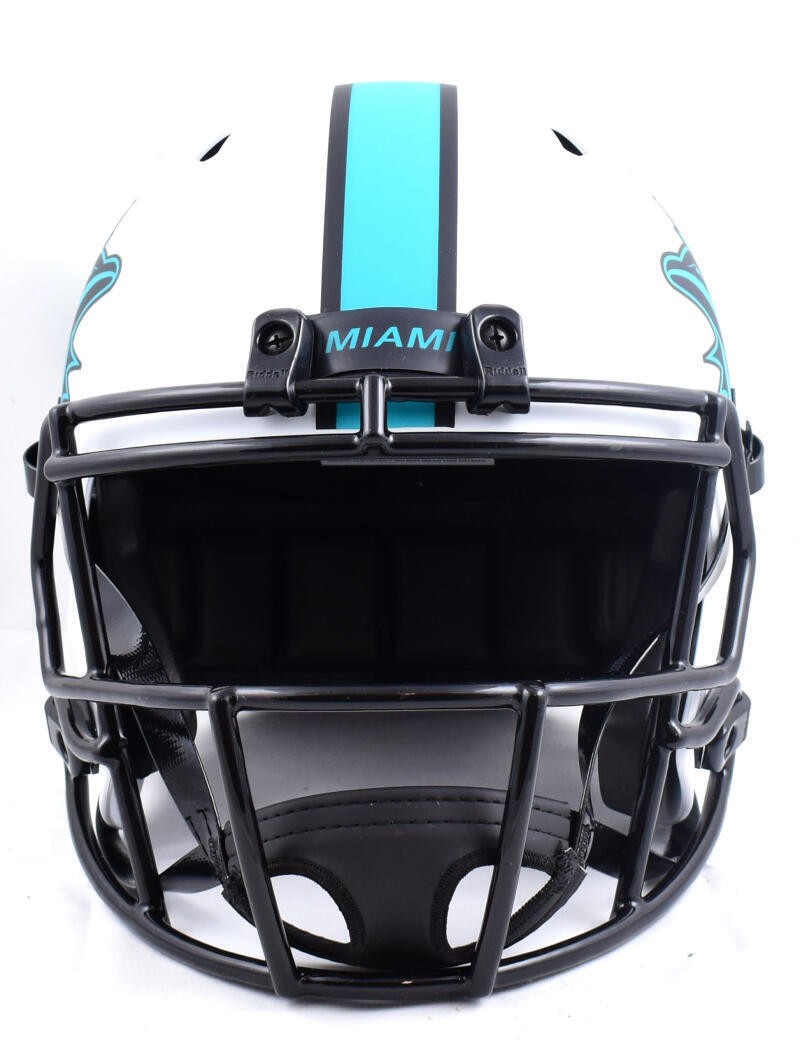 Raheem Mostert Signed Miami Dolphins Full Size Lunar Speed Helmet