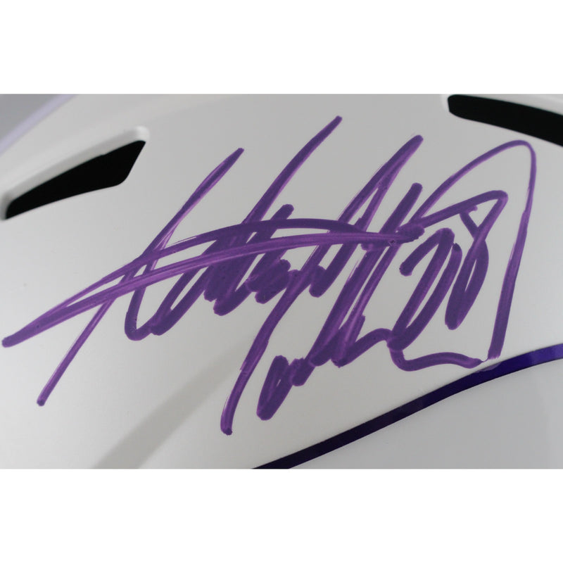Adrian Peterson Autographed Minnesota Vikings 2024 Alternate Full Size Helmet