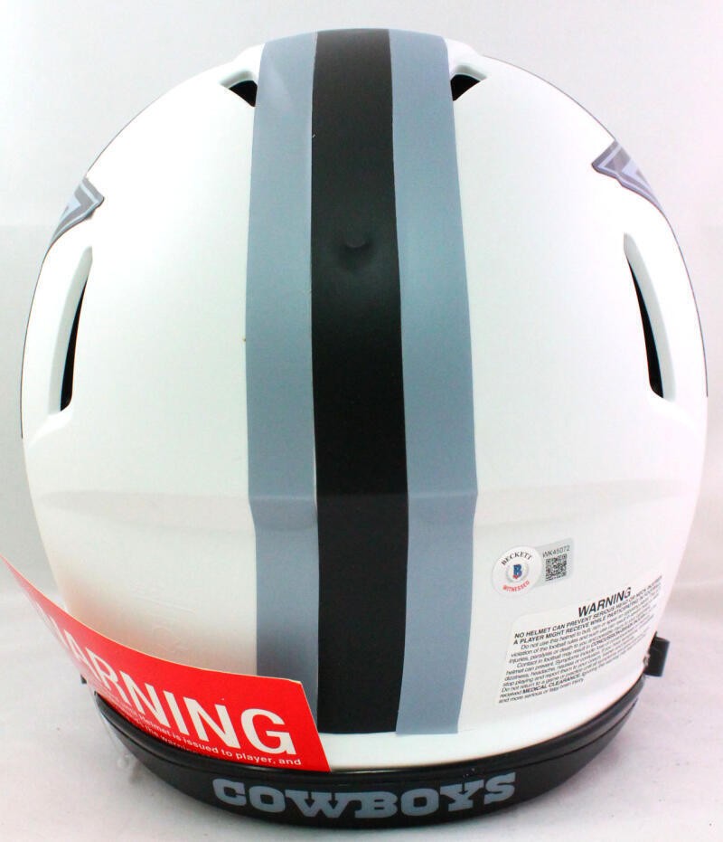 Ezekiel Elliott Signed Dallas Cowboys Authentic Lunar Full Size Helmet