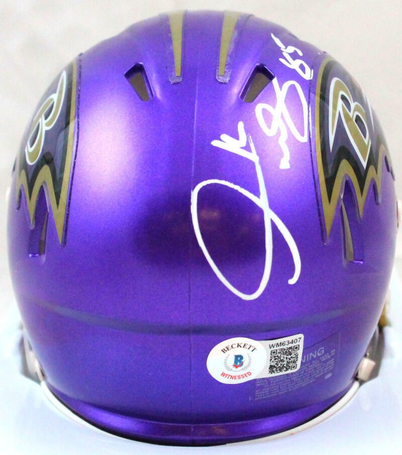 Derrick Mason Signed Baltimore Ravens Flash Speed Mini Helmet