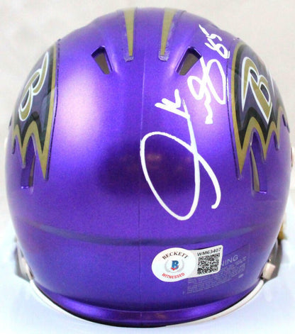 Derrick Mason Signed Baltimore Ravens Flash Speed Mini Helmet