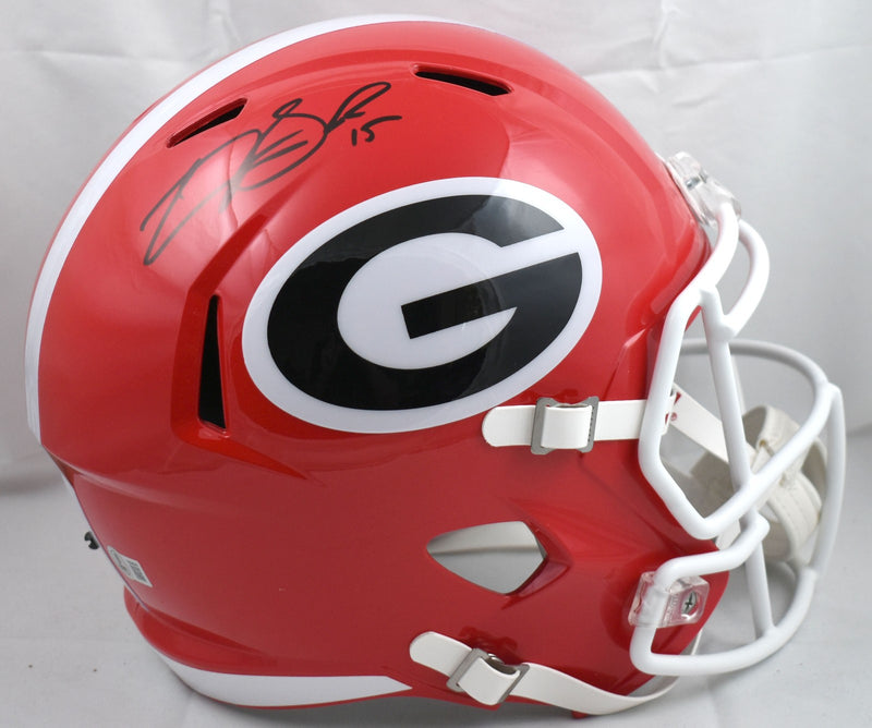 Carson Beck Signed Georgia Bulldogs Full Size Speed Helmet
