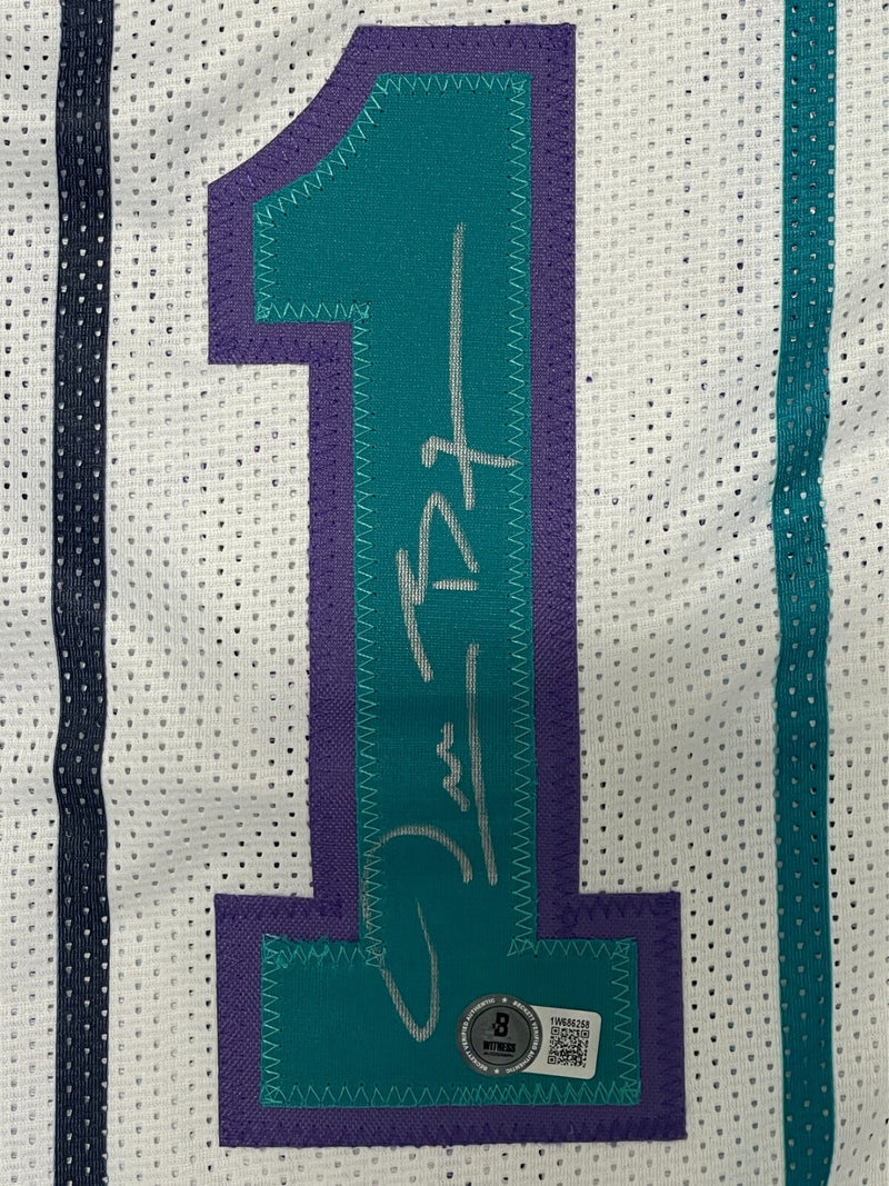 Muggsy Bogues Charlotte Hornets Signed Custom Basketball Jersey