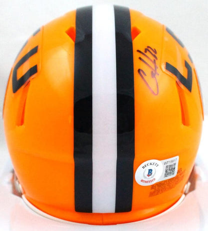 Clyde Edwards-Helaire Signed LSU Tigers Mini Helmet