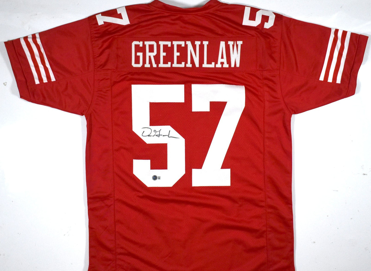 Dre Greenlaw Signed San Francisco 49ers Style Custom Red Jersey