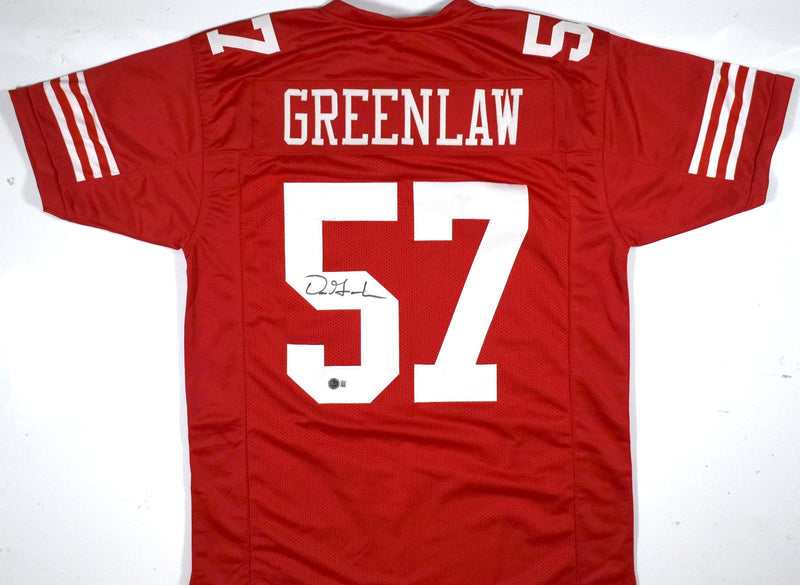 Dre Greenlaw Signed San Francisco 49ers Style Custom Red Jersey