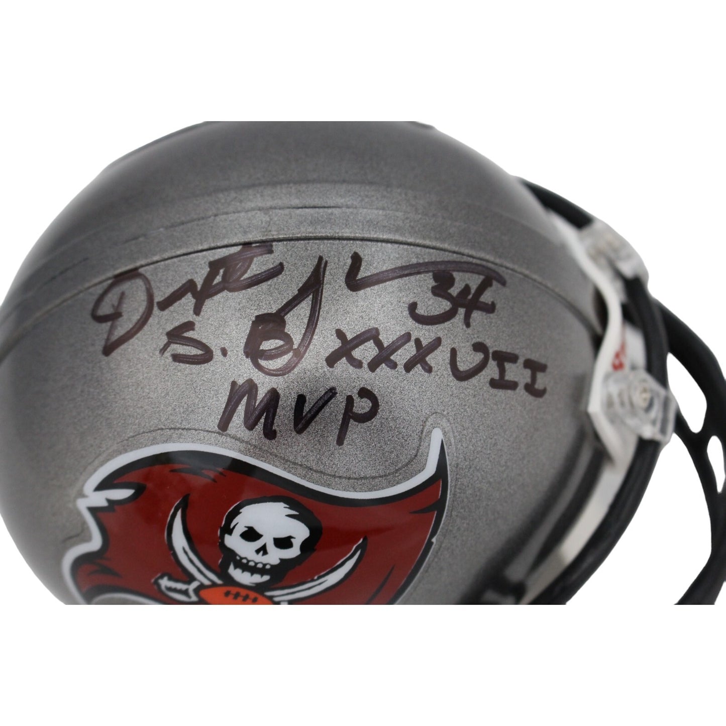 Dexter Jackson Signed Tampa Bay Buccaneers Throwback Mini Helmet (MVP Insc)