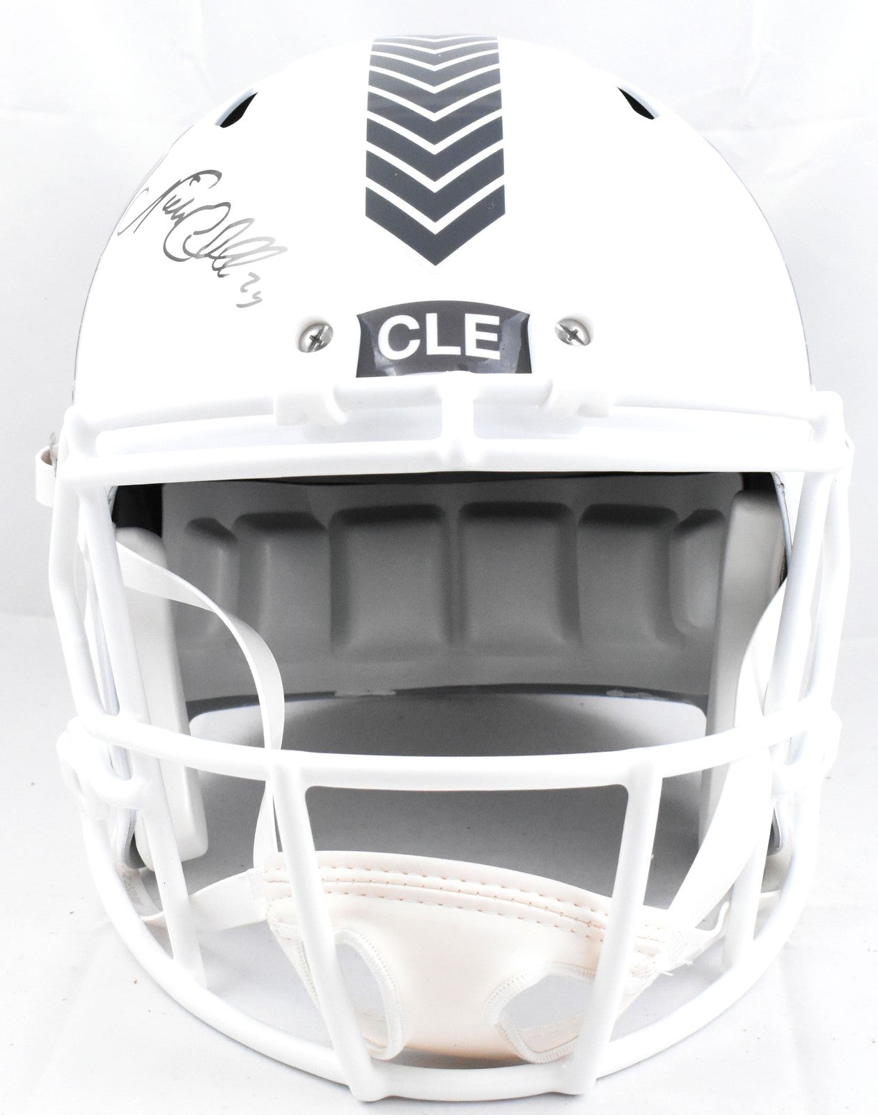 Nick Chubb Signed Cleveland Browns Full Size 2024 Salute to Service Helmet