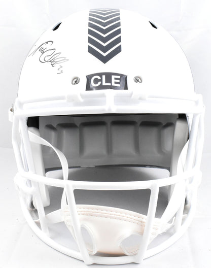 Nick Chubb Signed Cleveland Browns Full Size 2024 Salute to Service Helmet