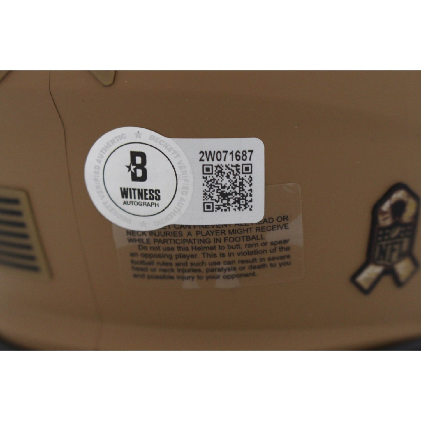 Joe Greene Autographed Pittsburgh Steelers 2023 Salute to Service Mini Helmet