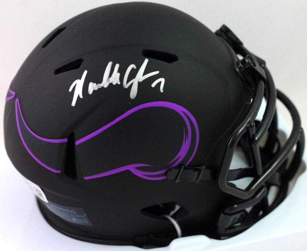 Randall Cunningham Autographed Minnesota Vikings Eclipse Mini Helmet