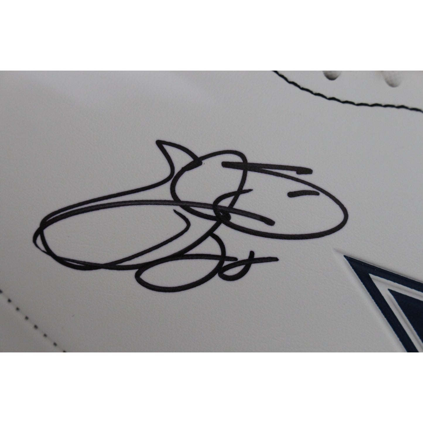 Emmitt Smith Signed Dallas Cowboys Logo Football (Beckett)