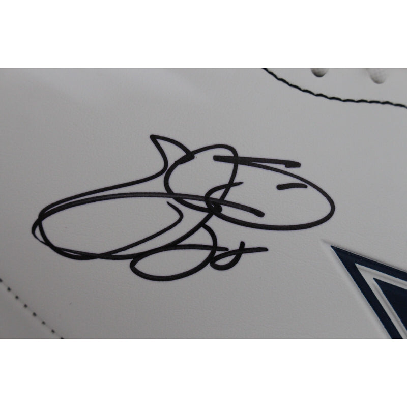 Emmitt Smith Signed Dallas Cowboys Logo Football (Beckett)
