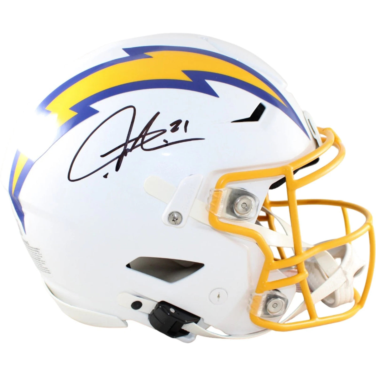 LaDainian Tomlinson Signed Los Angeles Chargers Color Rush SpeedFlex Helmet