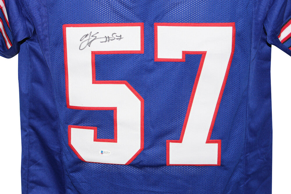 AJ Epenesa Buffalo Bills Autographed Pro Style Blue Jersey (Beckett)