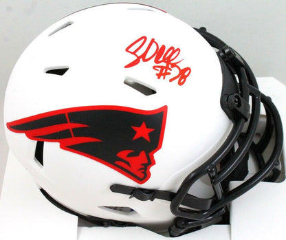 Corey Dillon Autographed New England Patriots Lunar Mini Helmet