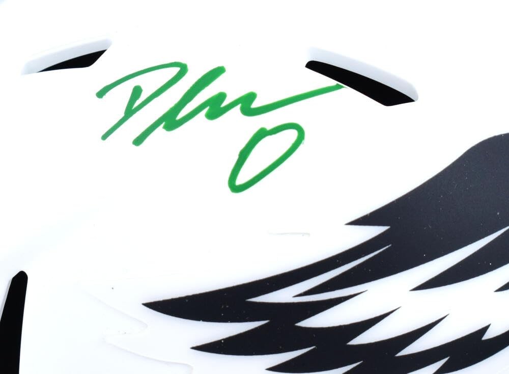 D'Andre Swift Signed Philadelphia Eagles Lunar Speed Mini Helmet