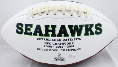Kenny Easley Signed Seattle Seahawks Logo Football HOF 17