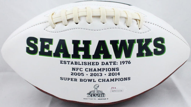 Kenny Easley Signed Seattle Seahawks Logo Football HOF 17