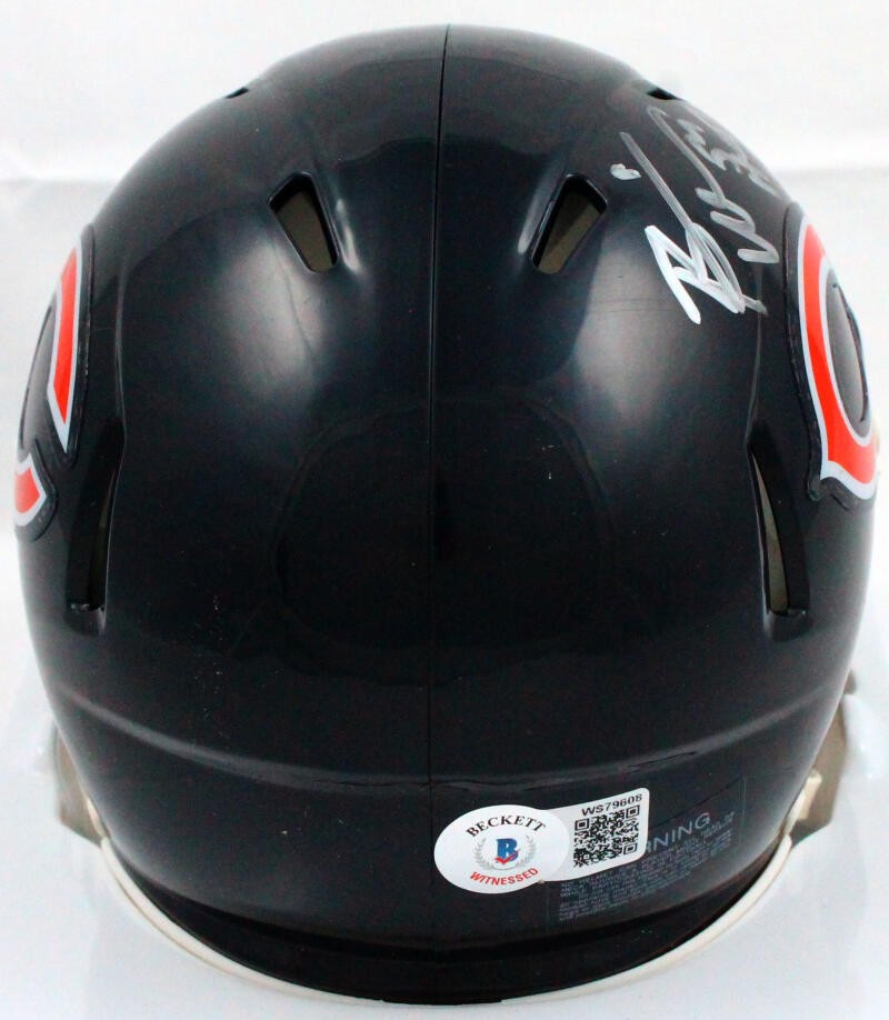 Brian Urlacher Signed Chicago Bears Speed Mini Helmet - HOF 18 Inscribed