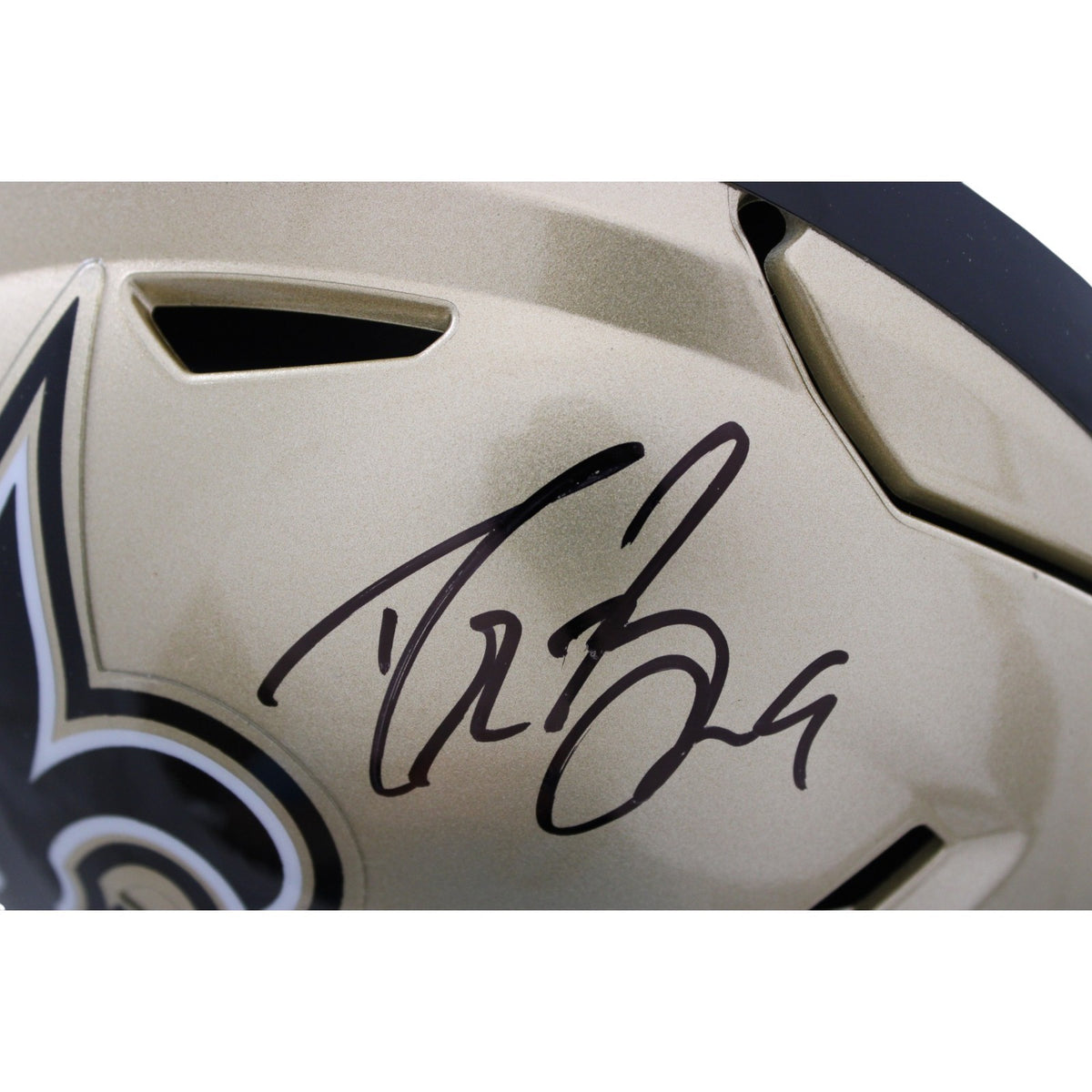 Drew Brees Autographed New Orleans Saints Mid-Size Helmet