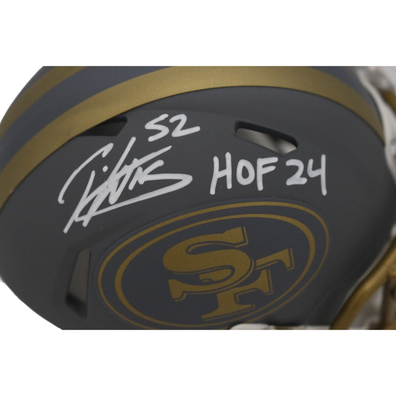 Patrick Willis Autographed San Francisco 49ers Slate Mini Helmet (HOF 24)
