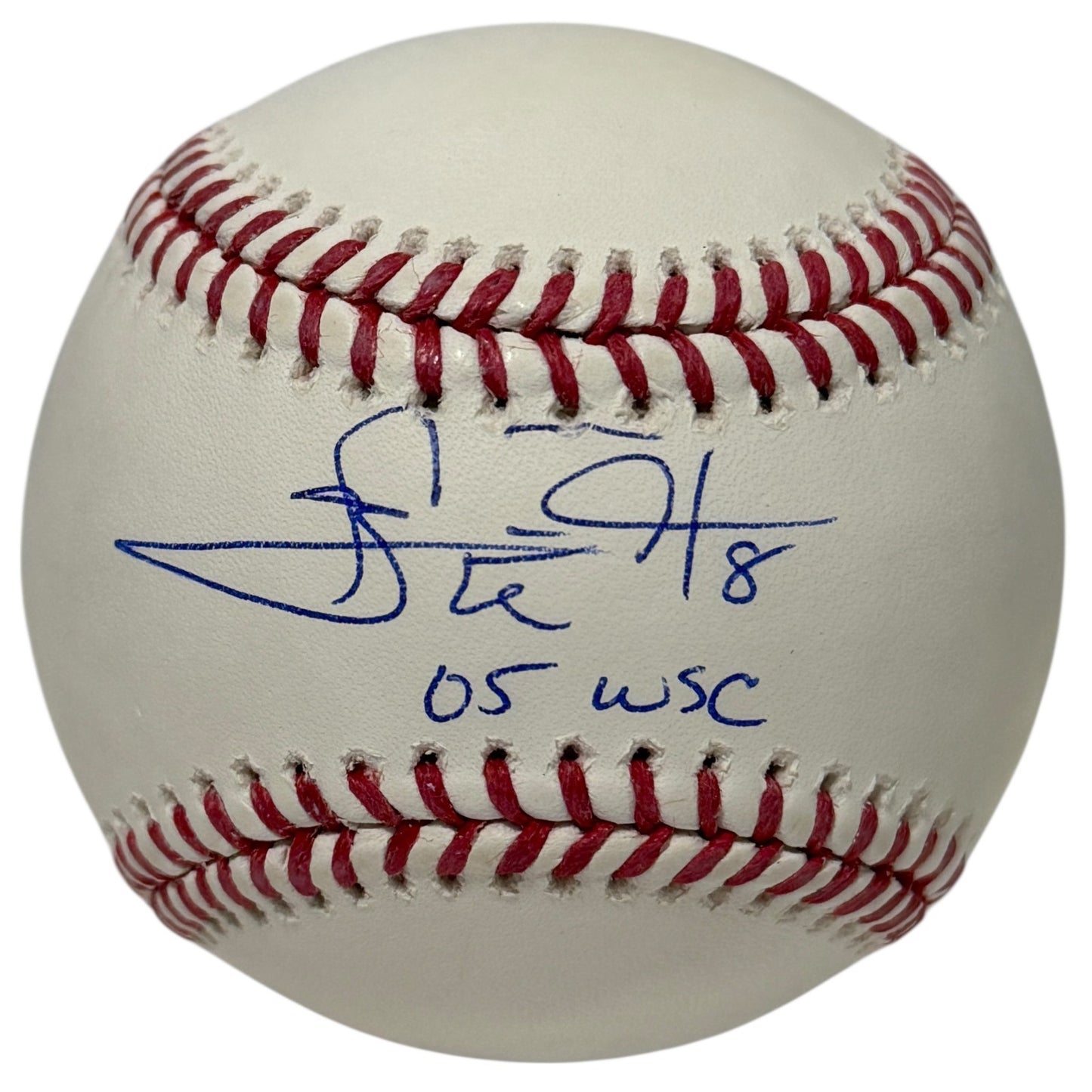 Carl Everett Signed 2005 World Series Inscribed MLB Baseball (JSA)