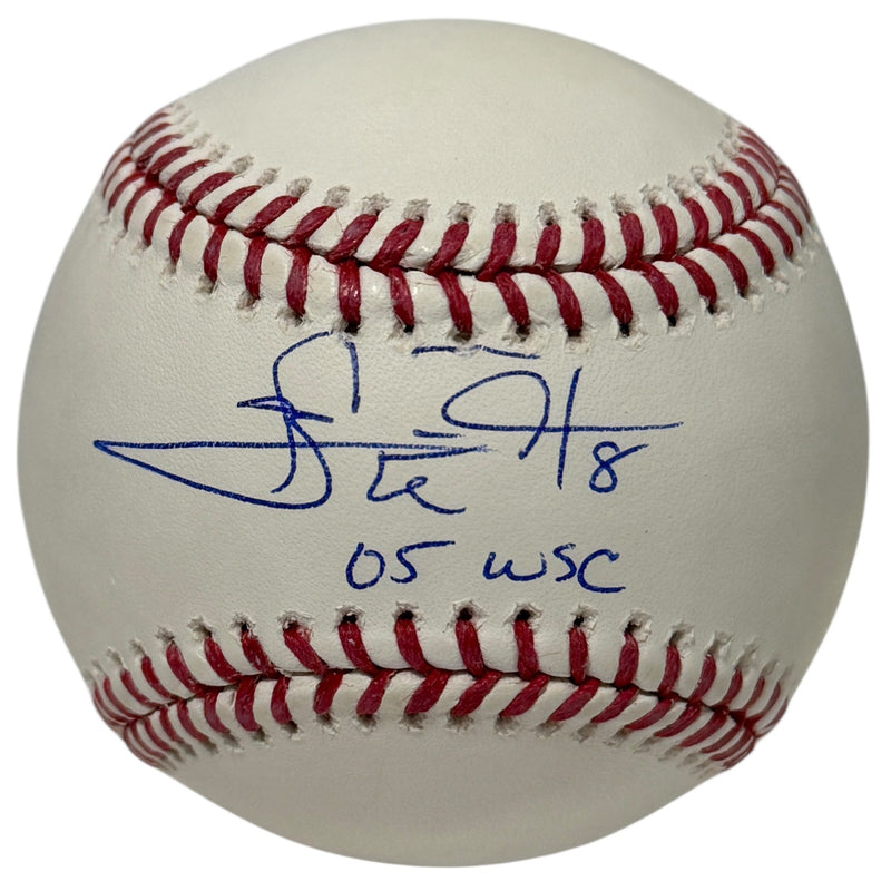 Carl Everett Signed 2005 World Series Inscribed MLB Baseball (JSA)