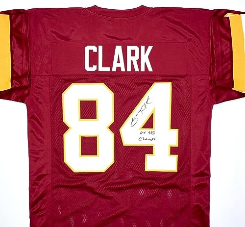 Gary Clark Autographed Maroon Custom Jersey - 2x SB Champs Inscribed