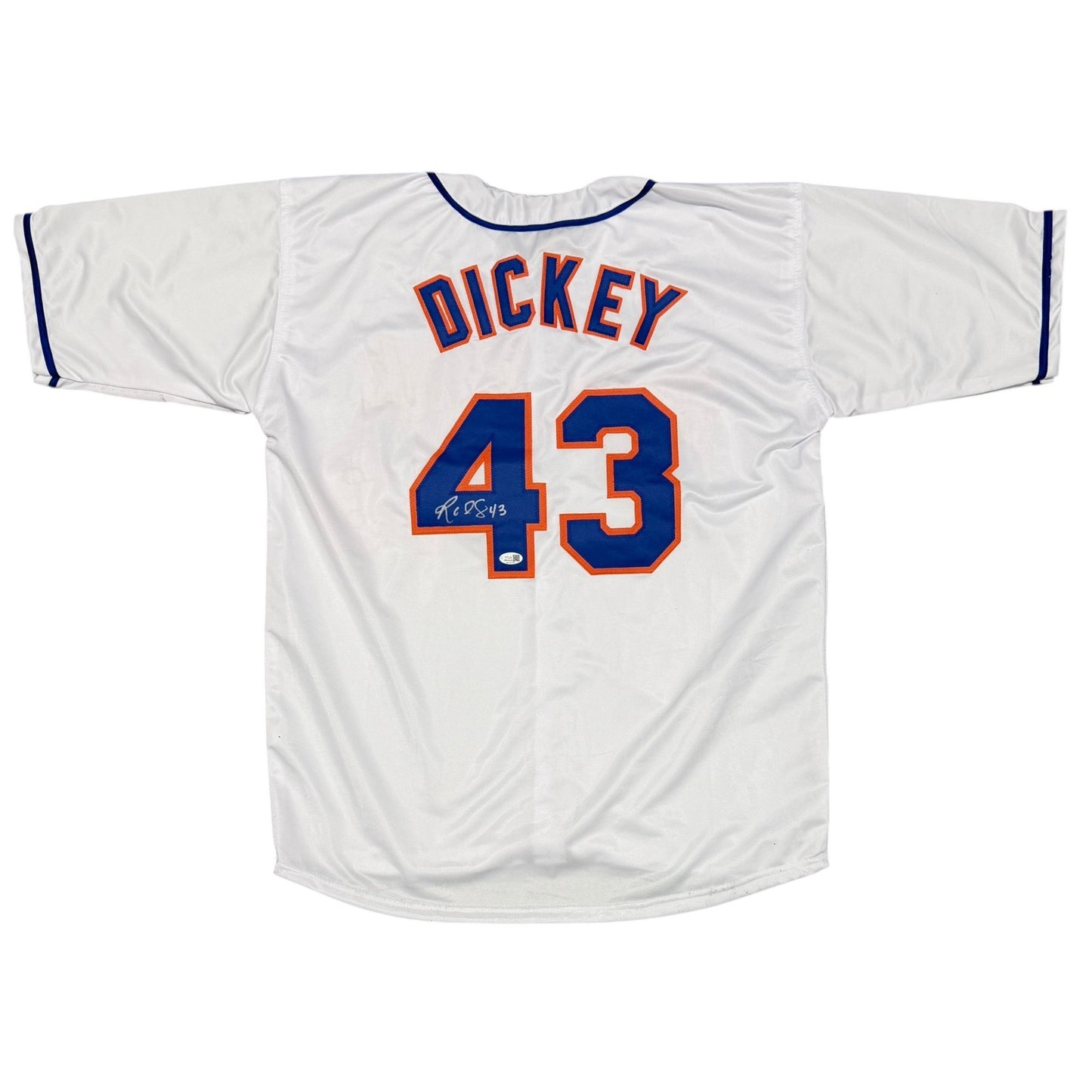 R.A. Dickey Signed New York Mets Custom White Jersey JSA