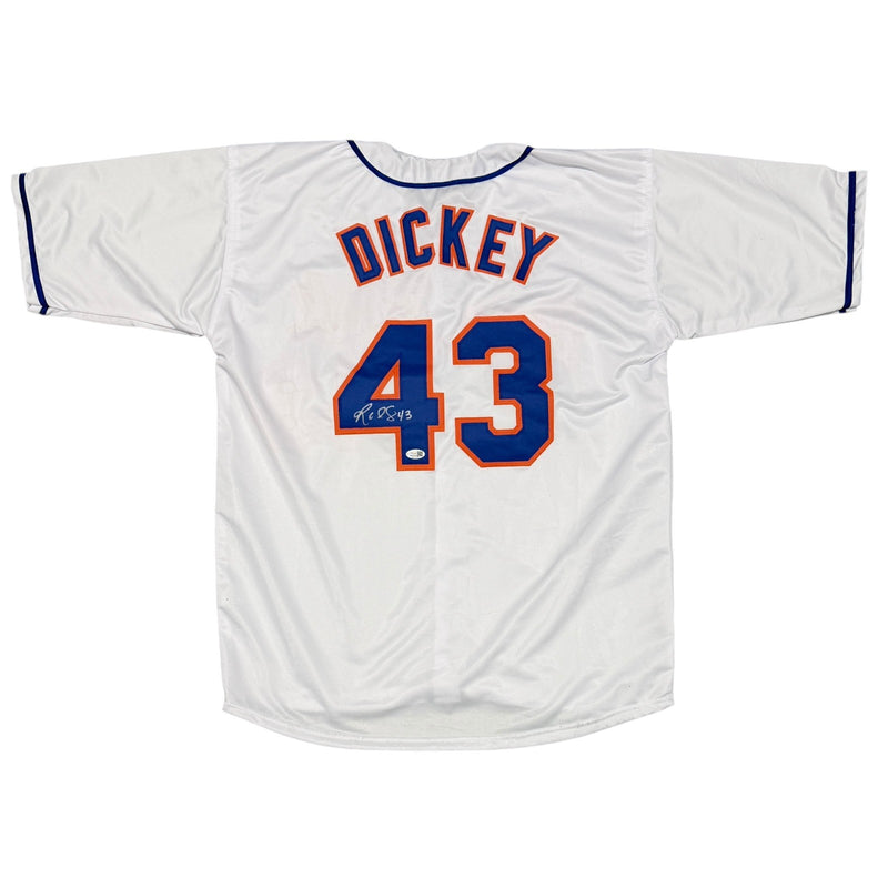 R.A. Dickey Signed New York Mets Custom White Jersey JSA