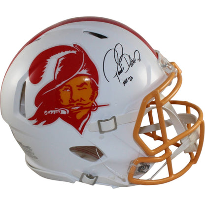 Ronde Barber Signed Tampa Bay Buccaneers Throwback Full Size Authentic Helmet