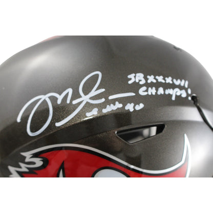 Mike Alstott Signed Tampa Bay Buccaneers Midi Helmet SB XXXVI Champs