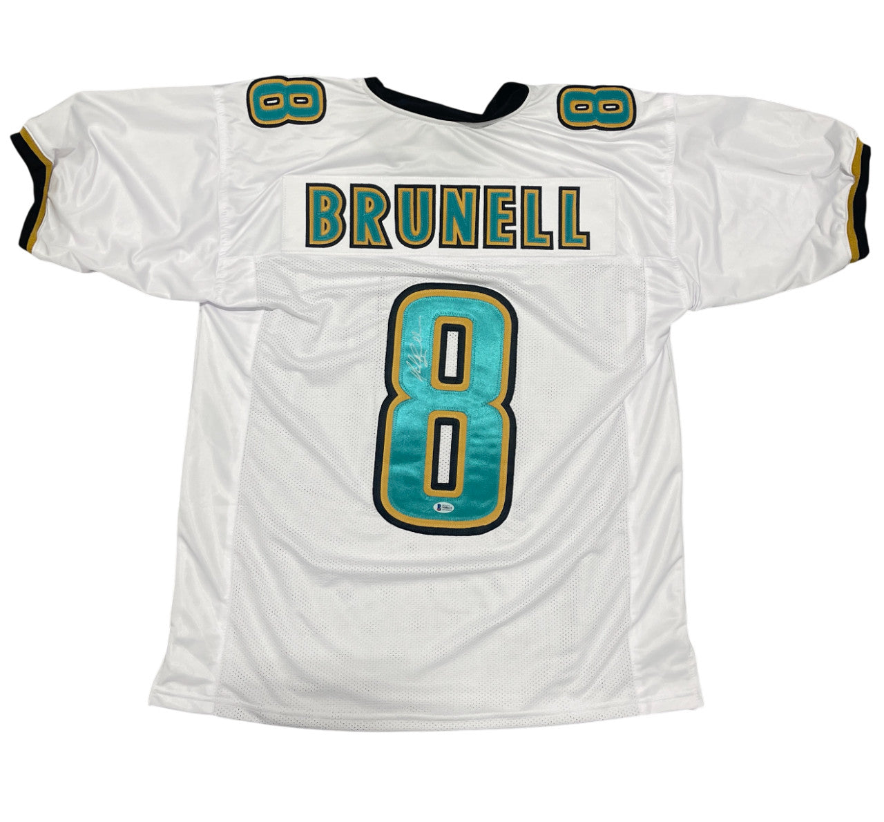 Mark Brunell Signed Jacksonville Jaguars Autographed Custom Jersey (BAS COA)